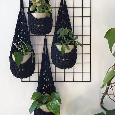 Black Wall Planter