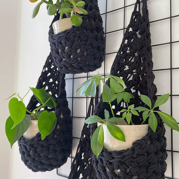 Black Wall Planter