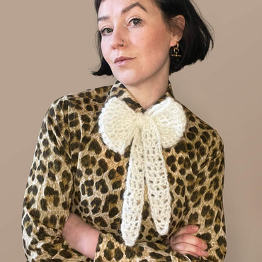 Fluffy Mohair Bowtie