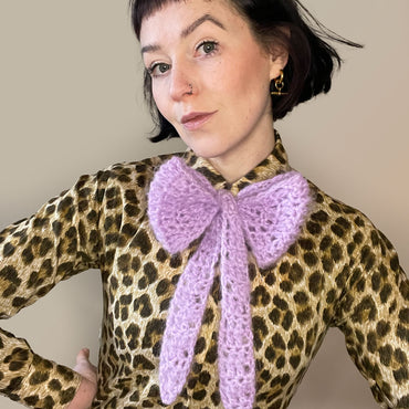Fluffy Mohair Bowtie