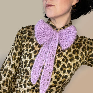 Fluffy Mohair Bowtie