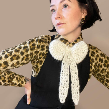 Fluffy Mohair Bowtie
