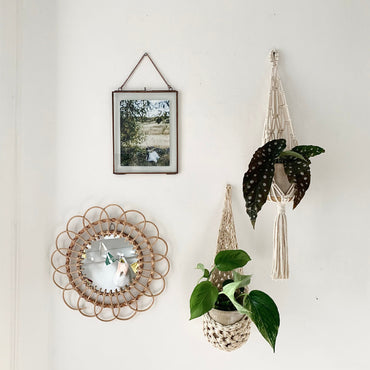 Ivory Macrame Wall Planter