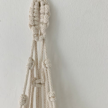 Ivory Macrame Wall Planter