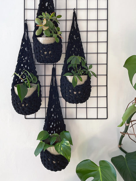Black Wall Planter