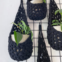 Black Wall Planter