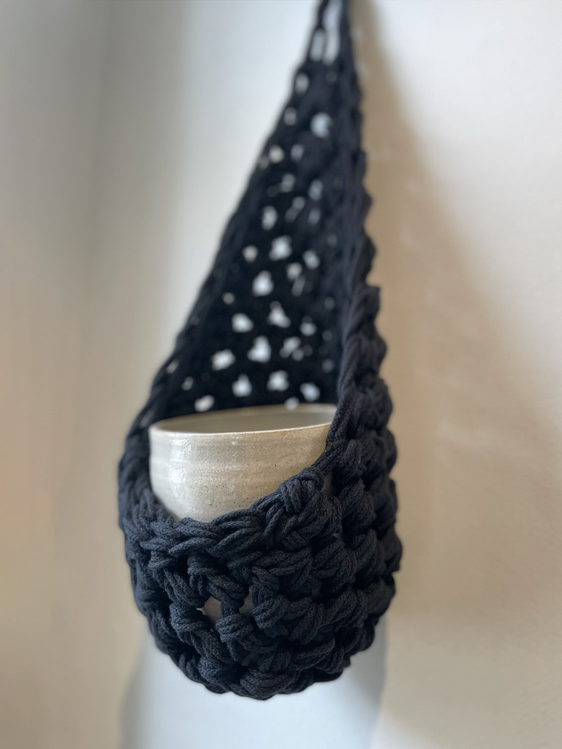 Black Wall Planter