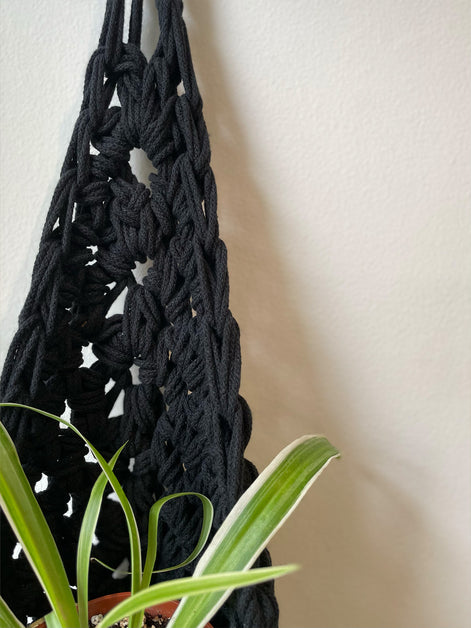 Black Wall Planter