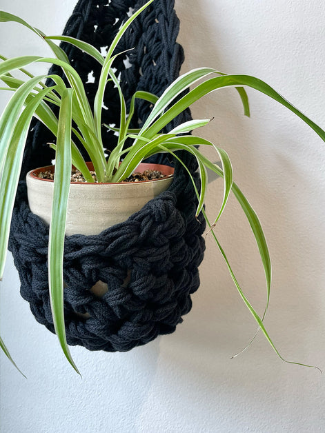 Black Wall Planter