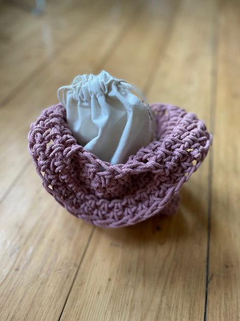 Twist Handle Pouch Bag