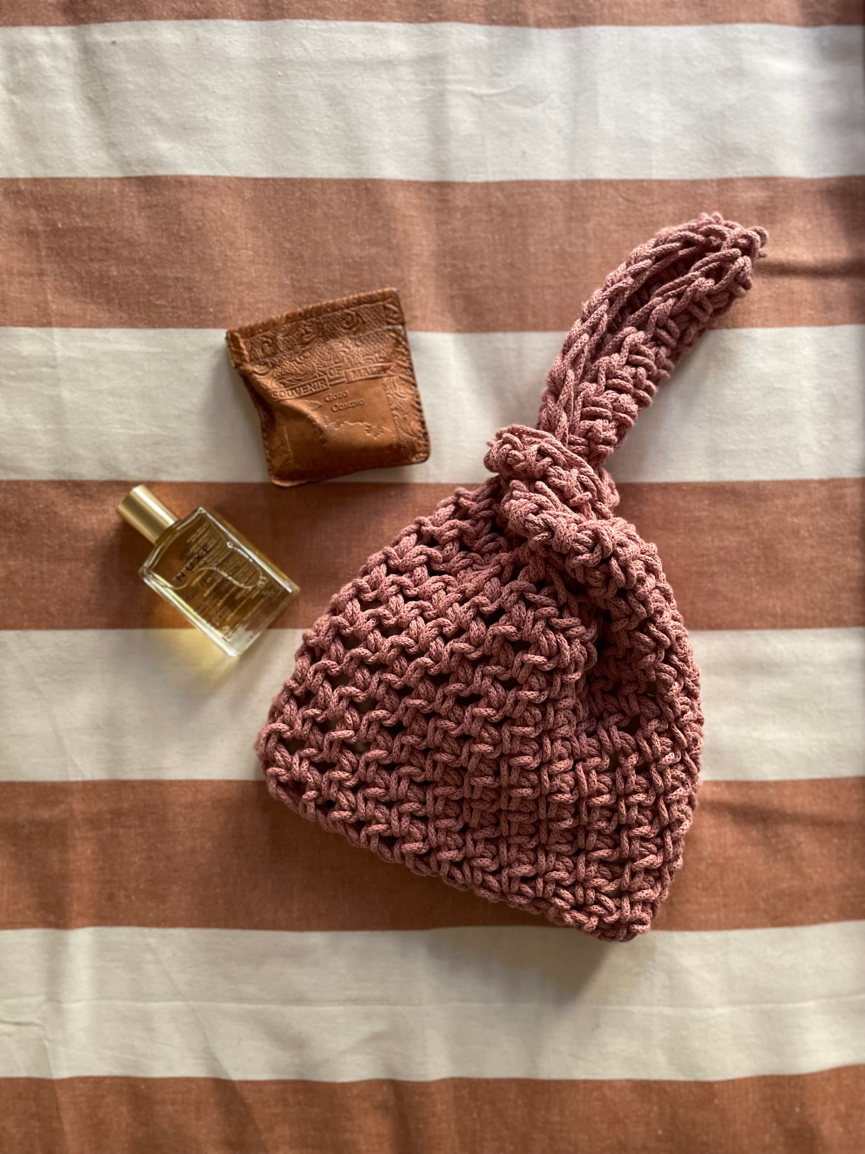 Twist Handle Pouch Bag