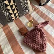 Twist Handle Pouch Bag