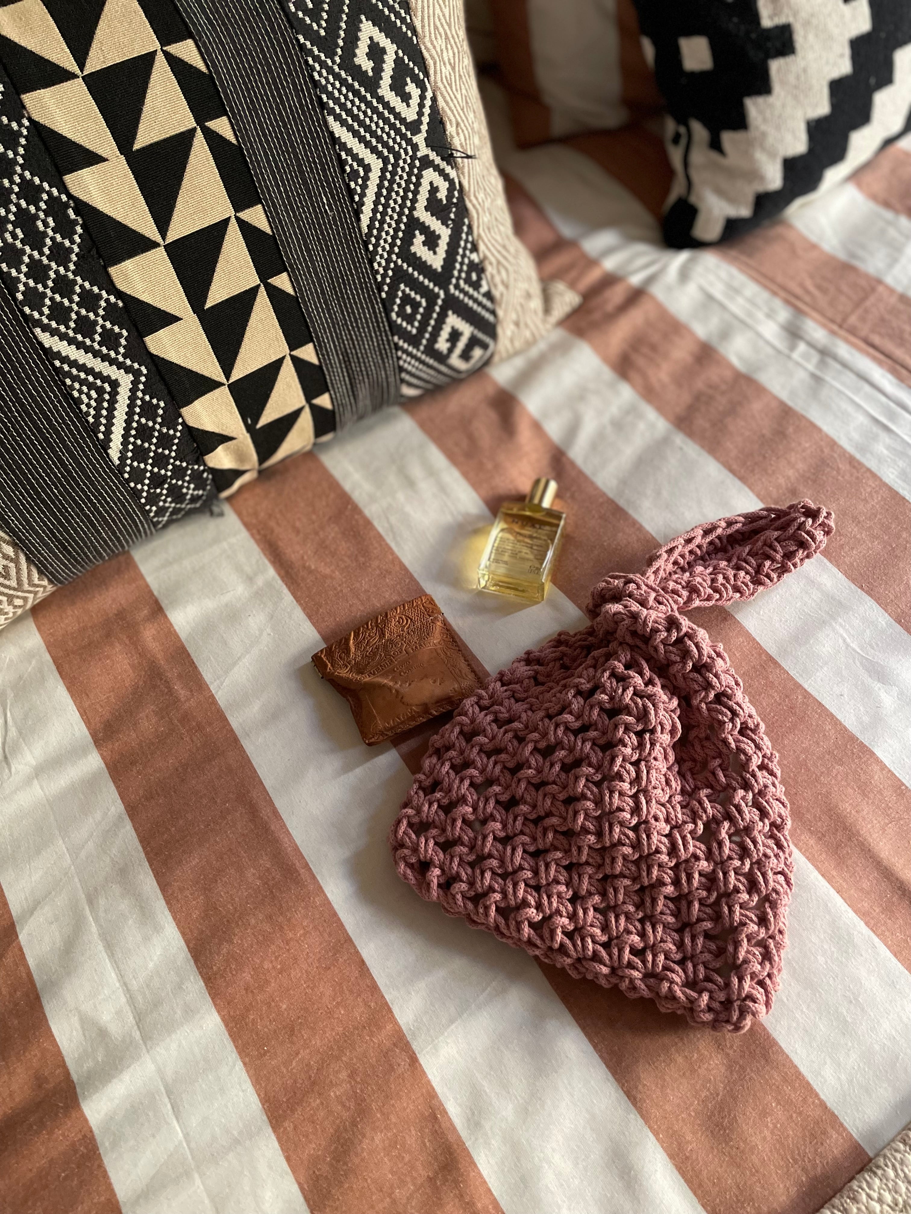 Twist Handle Pouch Bag