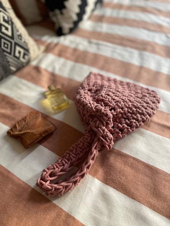 Twist Handle Pouch Bag