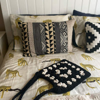 Monochrome Granny Square Shoulder Bag