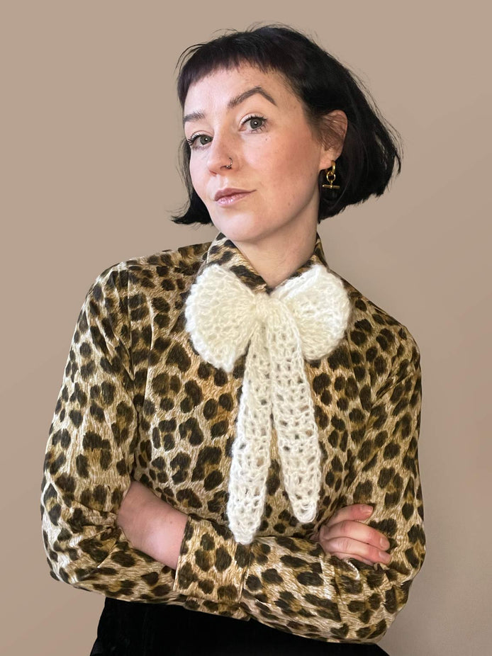 Ladies Mohair Neck Tie