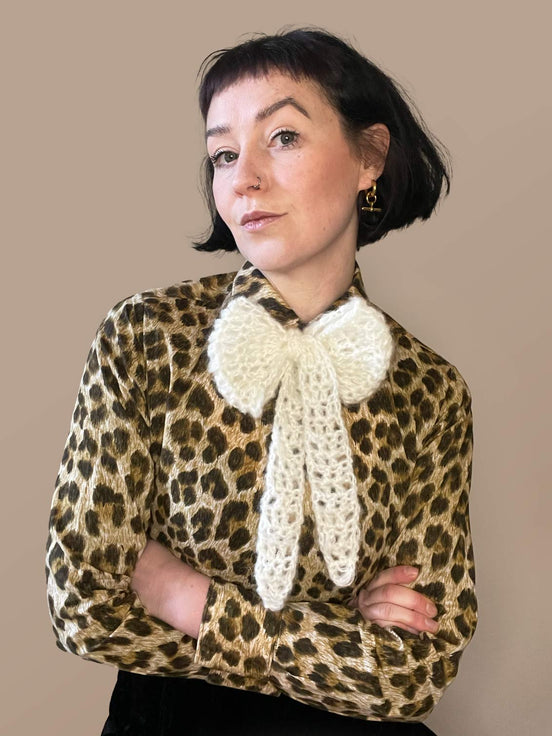 Ladies Mohair Neck Tie