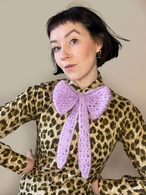Ladies Mohair Neck Tie