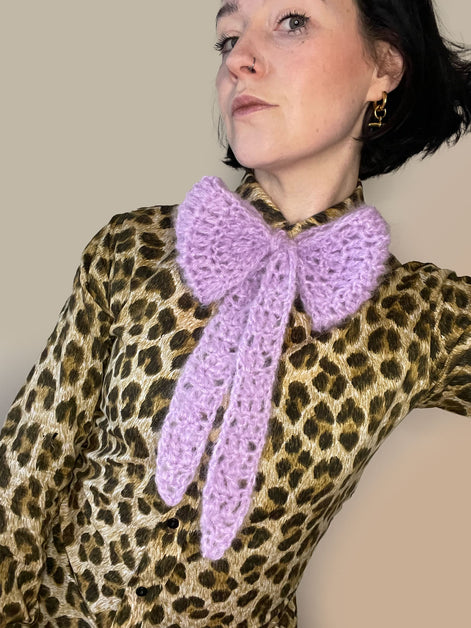 Ladies Mohair Neck Tie