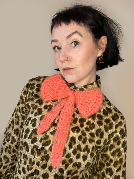 Ladies Mohair Neck Tie