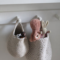 White Hanging Cotton Basket
