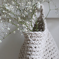 White Hanging Cotton Basket