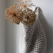 White Hanging Cotton Basket