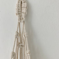 Ivory Macrame Wall Planter