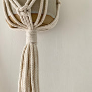 Ivory Macrame Wall Planter
