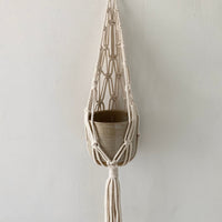 Ivory Macrame Wall Planter
